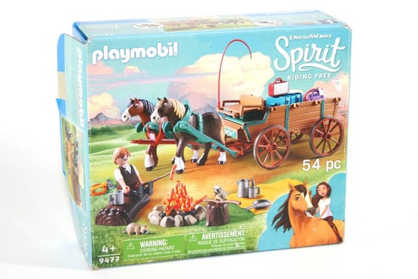 Playmobil Spirit Lucky's vader met paard en wagen 9477