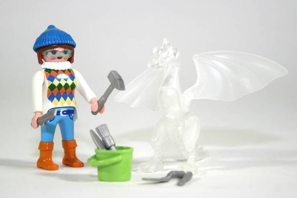 Playmobil Dame met ijssculptuur