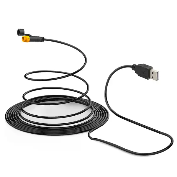Câble d'alimentation USB connecteur jaune compatible avec W502/W702
