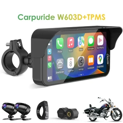 NVP-W603D Écran de navigation 6" pour moto avec CarPlay & Android Auto avec option TPMS