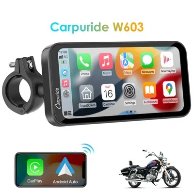 NVP-W603 Écran de navigation 6" pour moto avec CarPlay & Android Auto