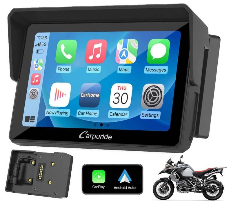NVP-W702B Support de navigation compatible avec les autoradios portables sans fil pour moto