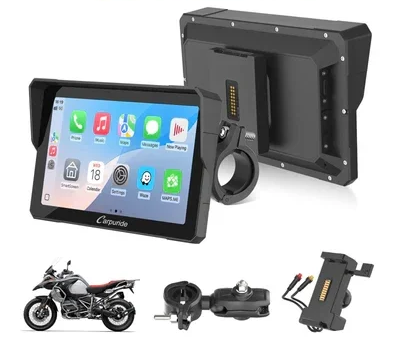 NVP-W702SPRO - Ecran de navigation portables sans fil pour motos | Stéréo étanche avec intercom, boussole et baromètre
