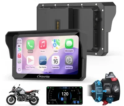 NVP-W702BS PRO - GPS MOTO Ecran de navigation 7" pour BMW compatible avec la commande au volant Wonder Wheel Control