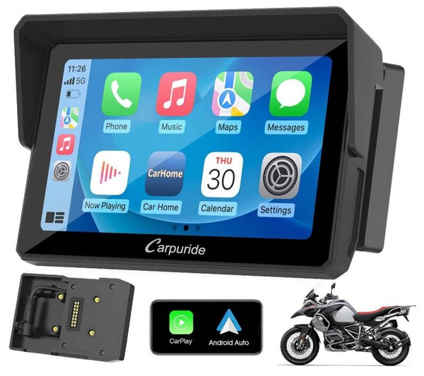 NVP-W702B Support de navigation compatible avec les autoradios portables sans fil pour moto