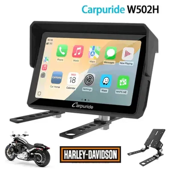 NVP-W502H - Ecran de navigation portables sans fil pour moto HARLEY DAVIDSON
