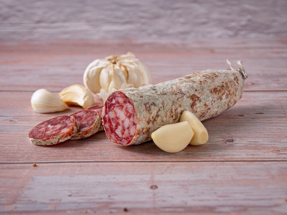 Franse droge worst met knoflook