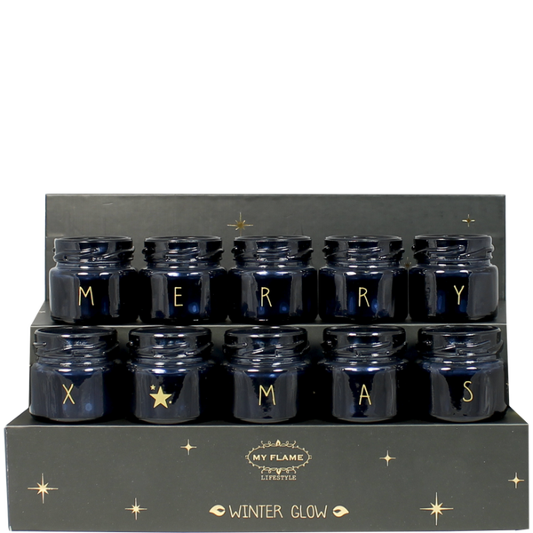 10 sojakaarsen - Merry X-mas - Zwart