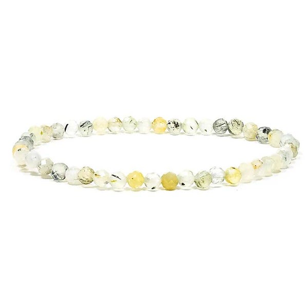 Prehnit - Armband Facettenschliff