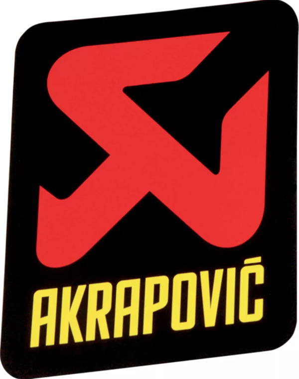 Sticker Akrapovic heat resistant 90x95mm