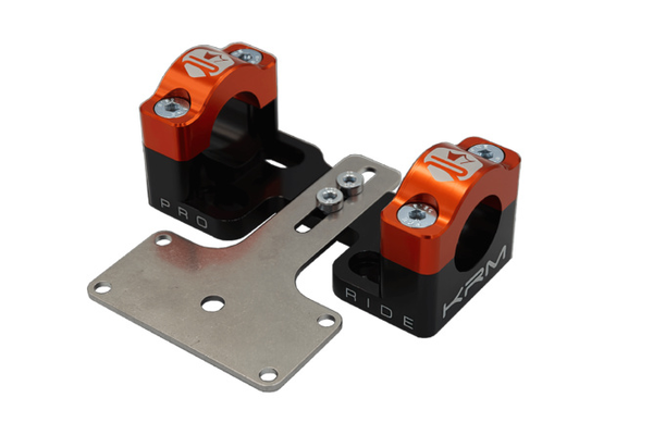 KRM HANDLEBAR CLAMPS 28MM WITH DASHBOARD HOLDER