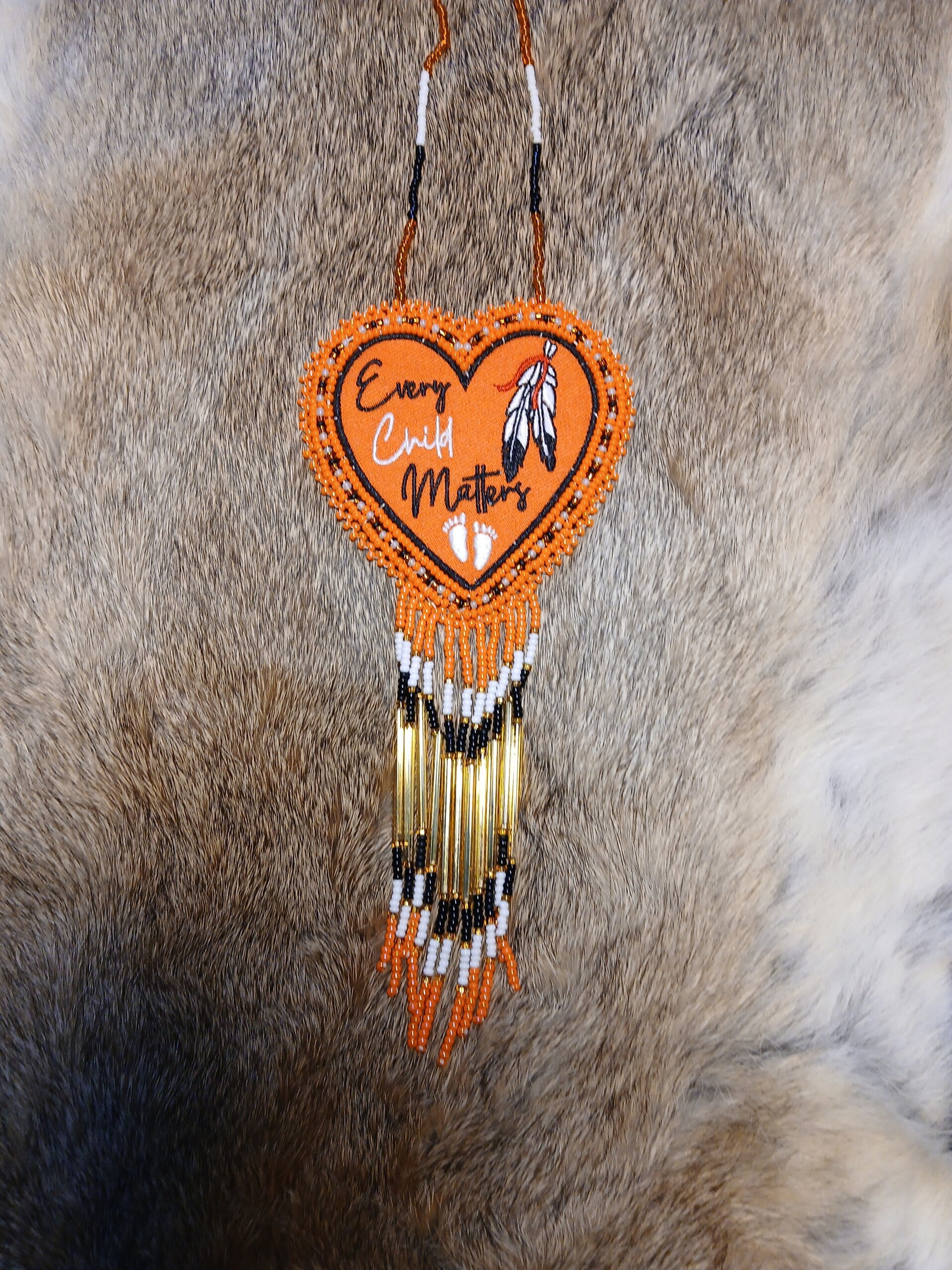 Every Child Matters Beaded fringed  Wallhanging