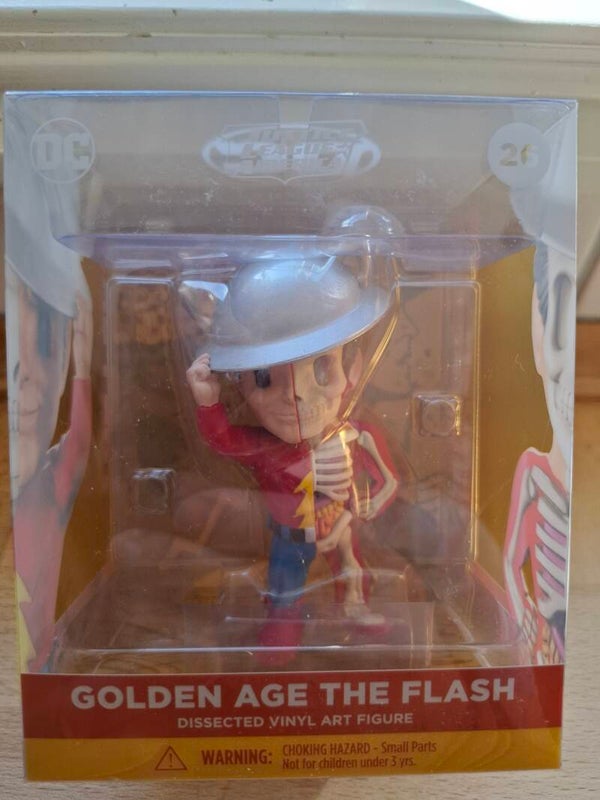 3#DN121 Golden age the Flash dissected vinyl art figure. Action