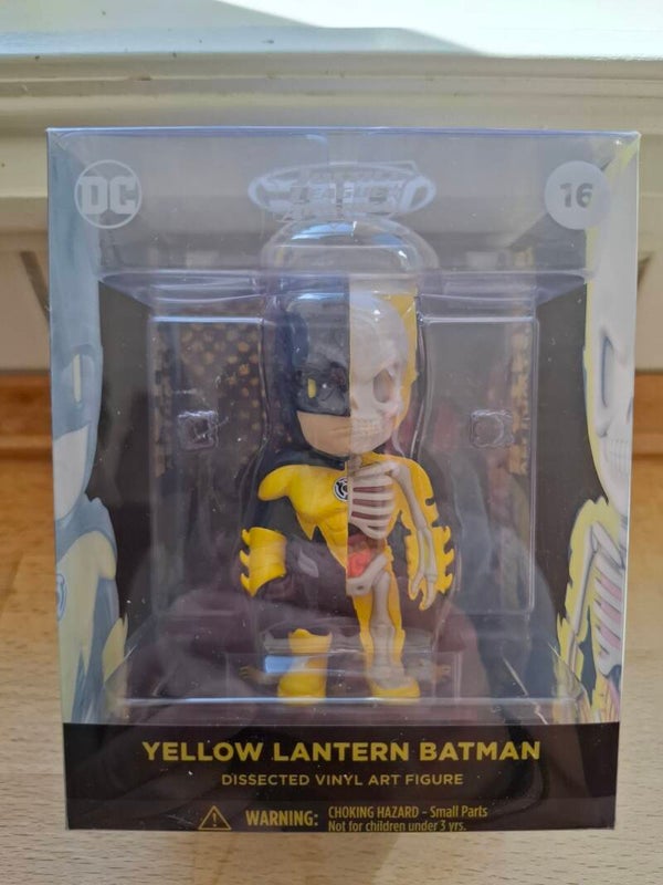 3#DN123 Yellow Lantern Batman dissected vinyl art figure, action