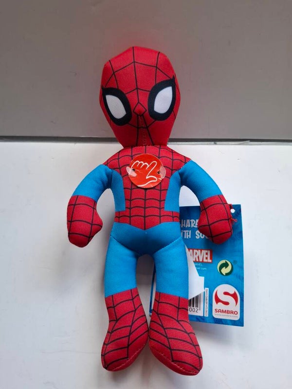 3#DN139 Knuffel  Spiderman, mey geluid
