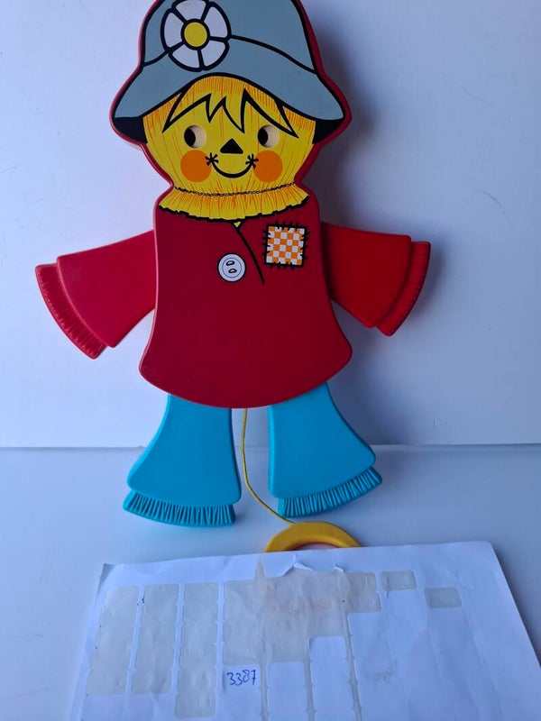 2#3387 Fisher price jumping jack scarecrow
