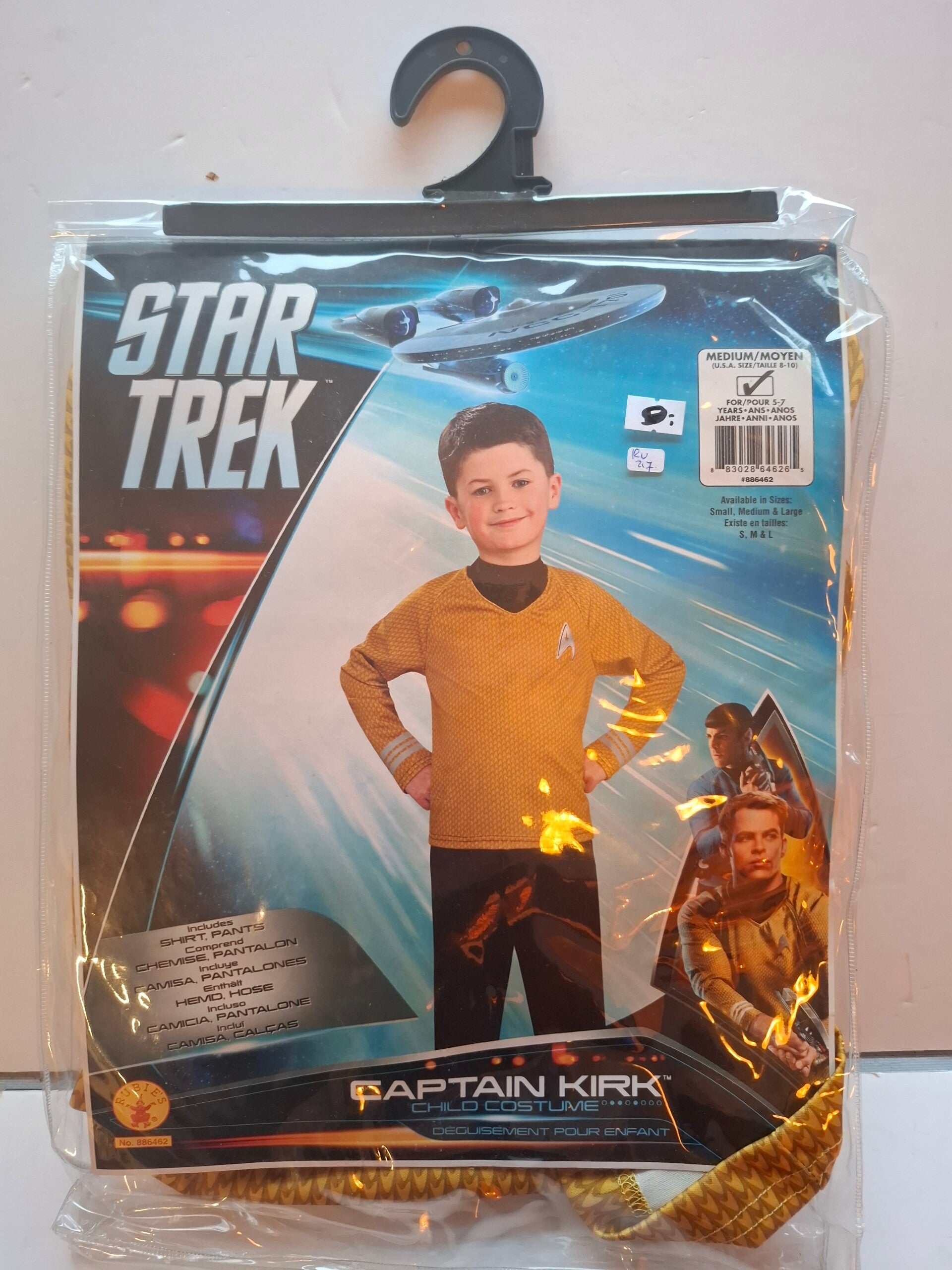 RV217  Verkleedkostuum Captain Kirk Star Trek
