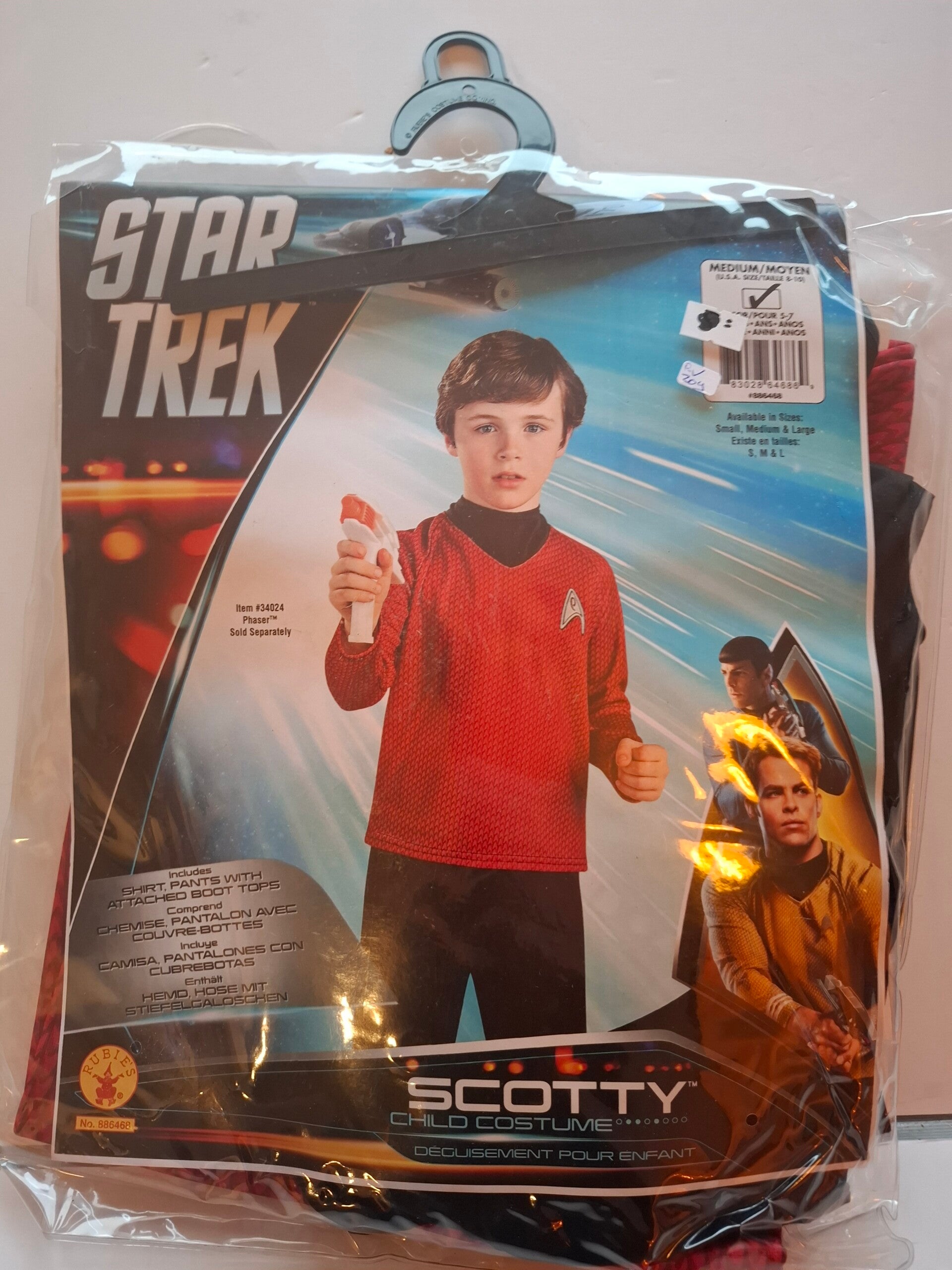 RV209 Verkleedkostuum Scotty Star Trek