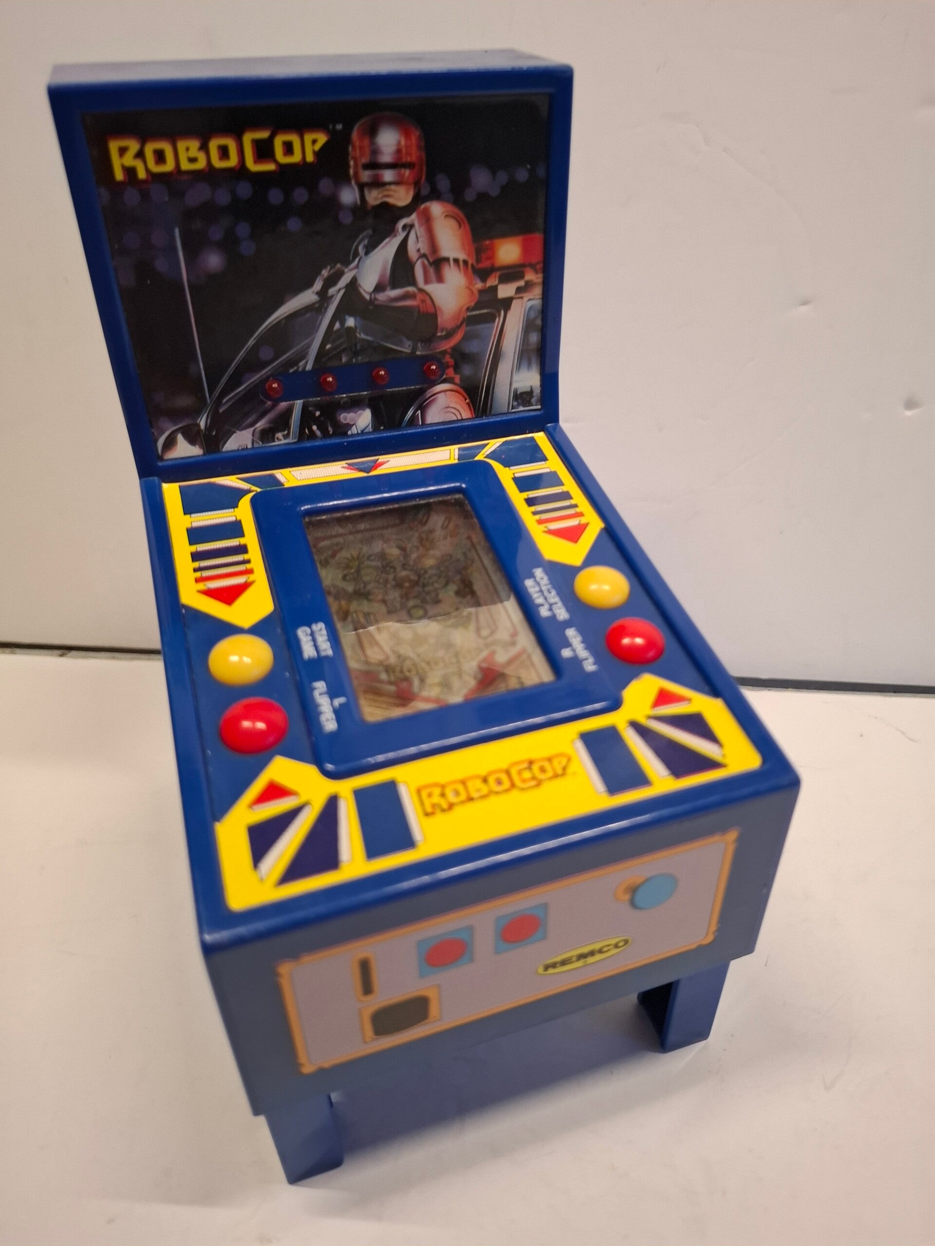2#3550 vintage Remco Toys RoboCop elektronische tafelblad pinball machine, LCD game