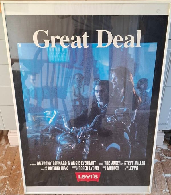 9#4181 Levi's poster 1990's  Great Deal