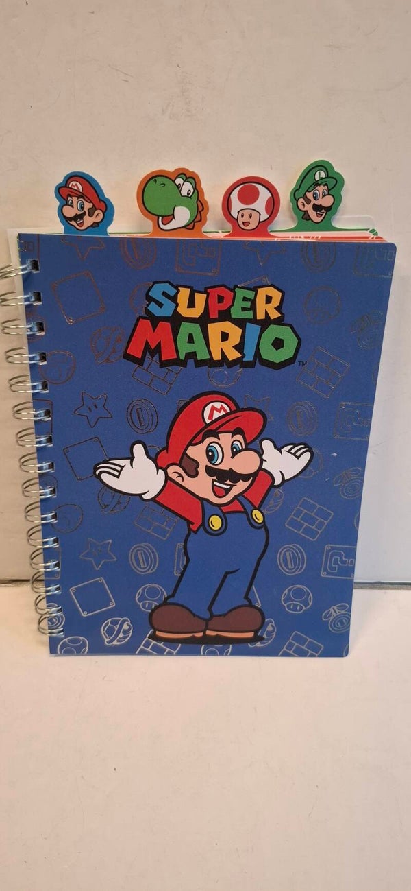 DN236 Nintendo Super Mario ringband schrift / notitieblok