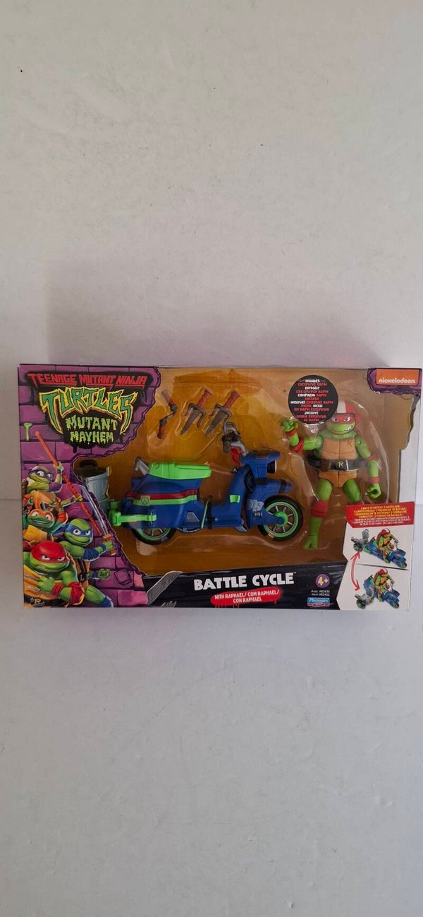 3#Dn248 TMNT Mutant Mayhem, Battle Cycle Leonardo