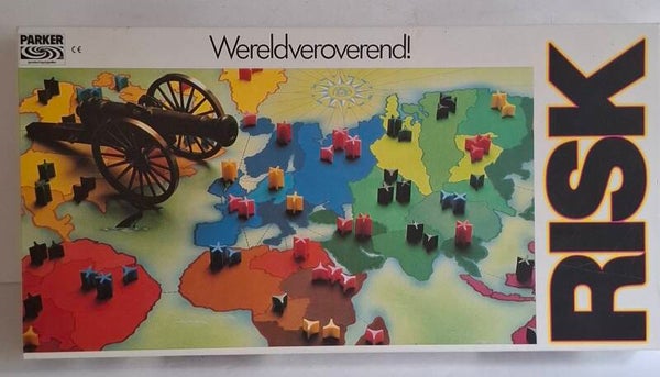 4277 Vintage bordspel Risk Parker witte doos