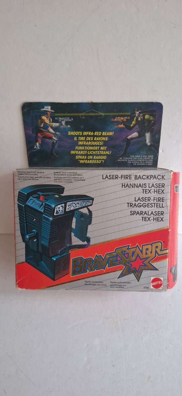 4293 Bravestarr Laser fire Backpack, Mattel