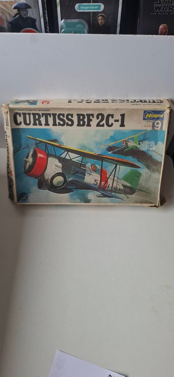 7#4428 bouwdoos vliegtuig Curtiss BF 2C-1, Hasegawa
