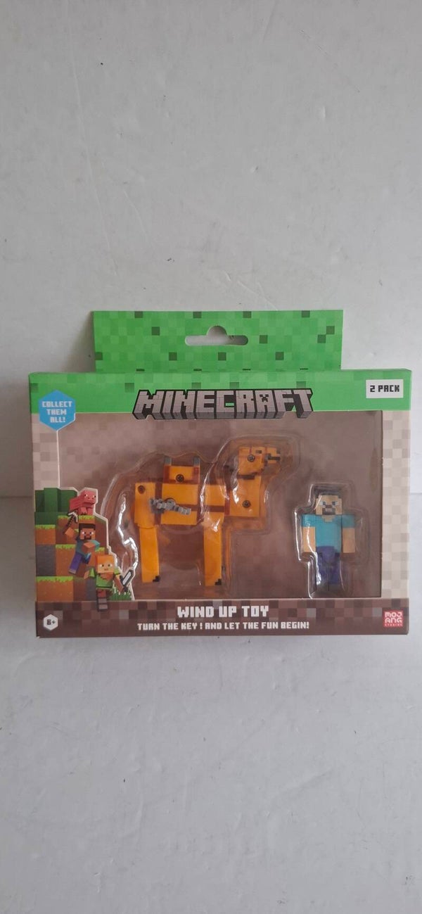 DN273 Minecraft Wind up toy 2 pack, Steve en Kameel