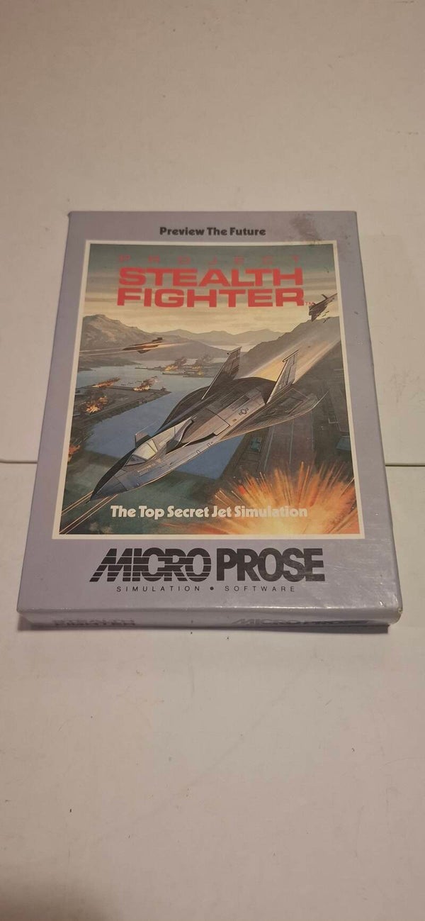 4715 Game Project  Stealth Fighter, Micro Prose commodore 64