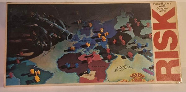 4713 Vintage bordspel Risk Parker Usa uitboering