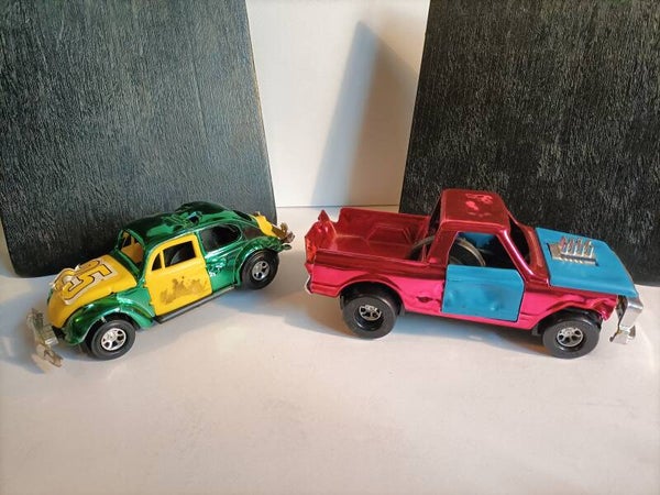 2#1468 Crazy Stuntcars startset ultimate chrome