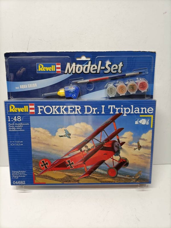 7#2400 modelbouwdoos Fokker Dr. I Triplane Revell