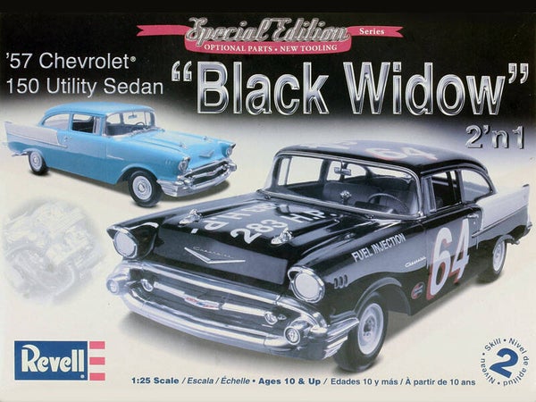 7#1258 Revell 85-4240 '57 Chevy Black Widow