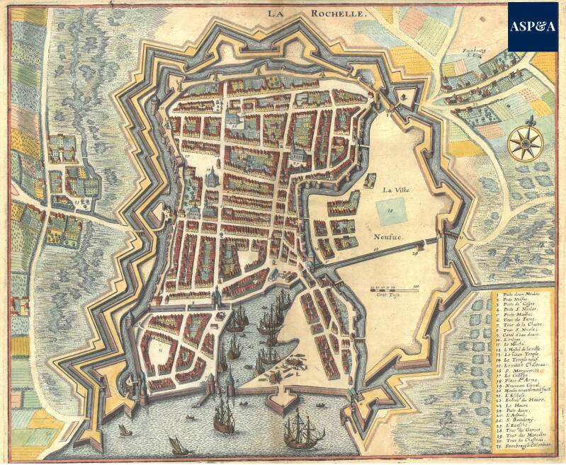 LA ROCHELLE 1649 MERIAN