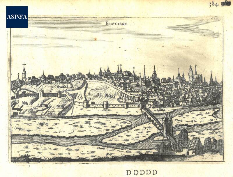 POITIERS VUE 1666 MERIAN
