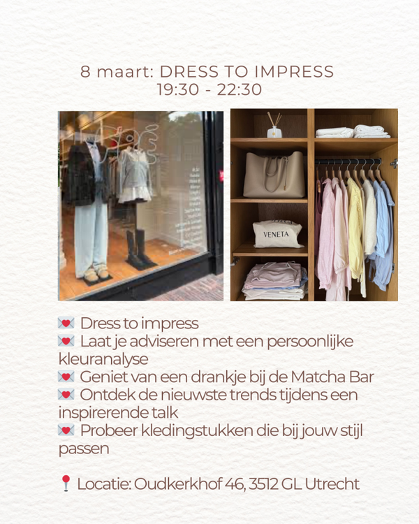 8 maart - DRESS TO IMPRESS