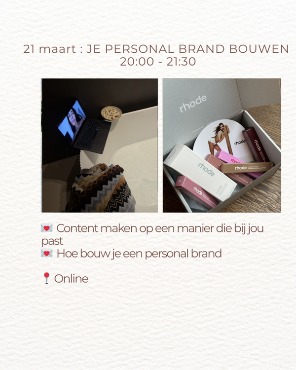 21 maart - JE PERSONAL BRAND BOUWEN