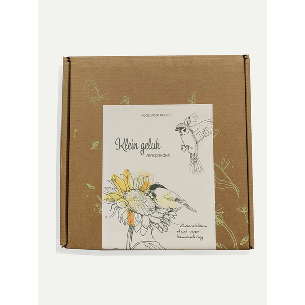 Cadeaudoosje | Klein geluk verspreid Vogelzaden Pakket