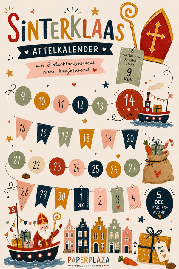 Aftelkalender | Sinterklaas | Gratis printable
