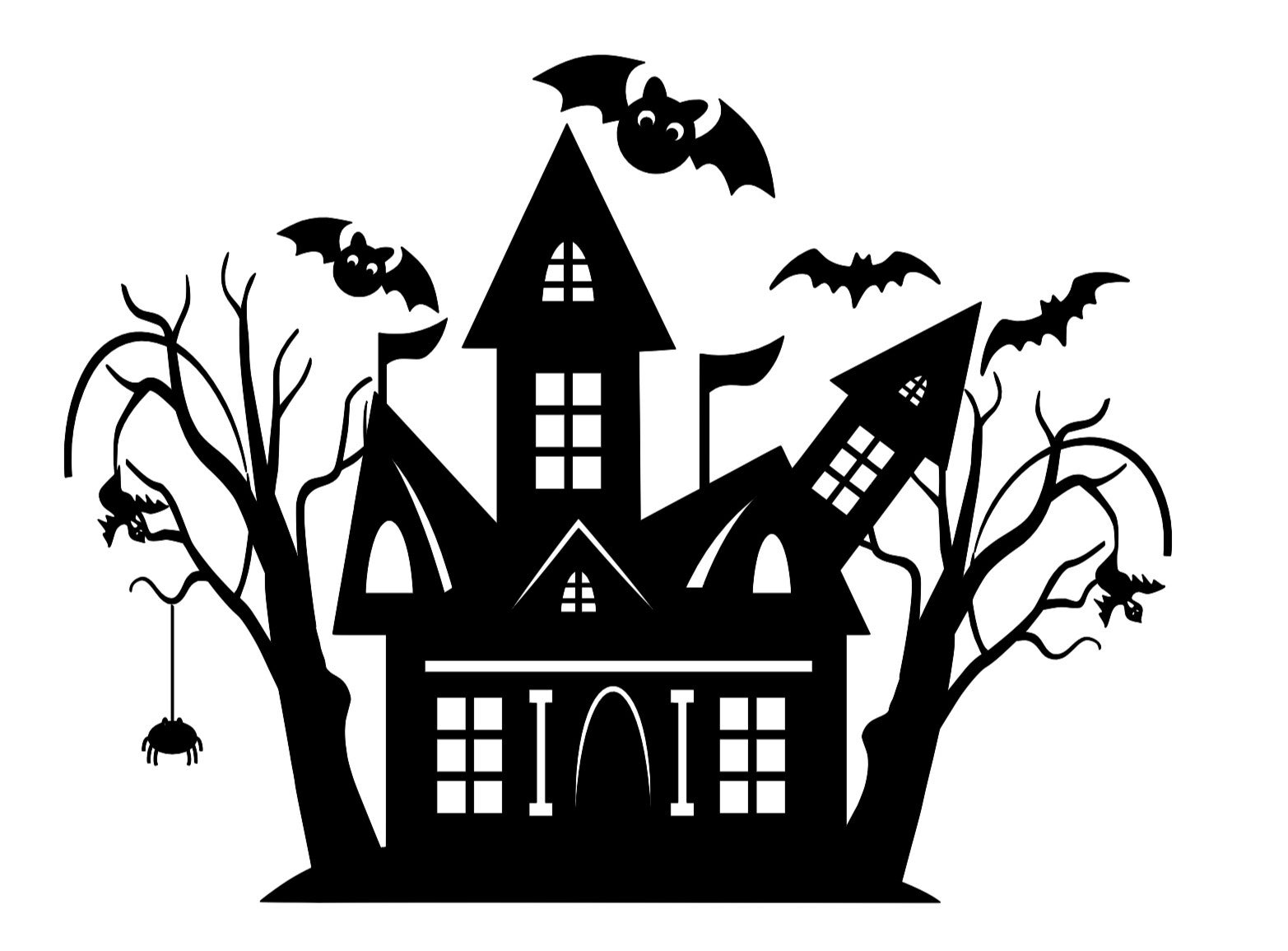 Raamsticker | Haunted House