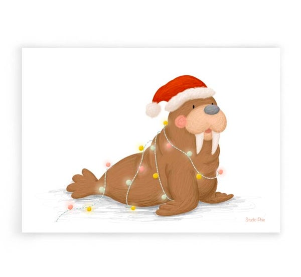 Kaart | Kerst walrus