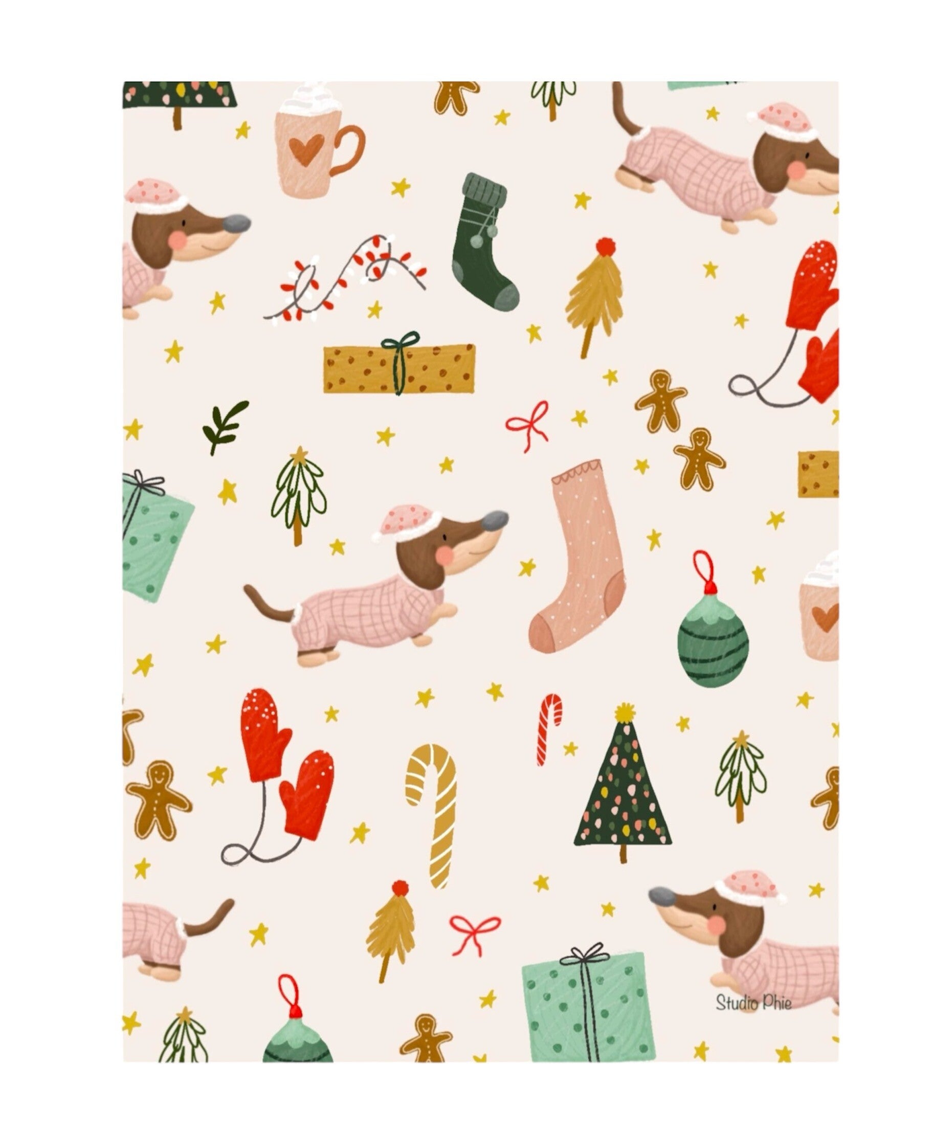 Kaart | Kerst teckel