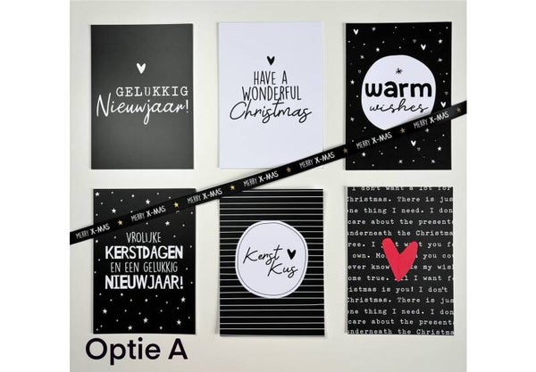 Kerstkaarten Assortiment | 6 stuks