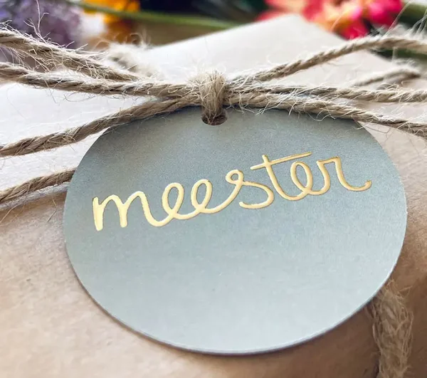 Cadeaulabel | Meester | per stuk