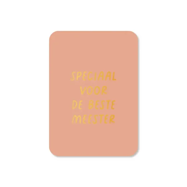 Minikaart | Speciaal voor de beste meester | per stuk