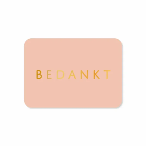 Minikaart | Bedankt | per stuk