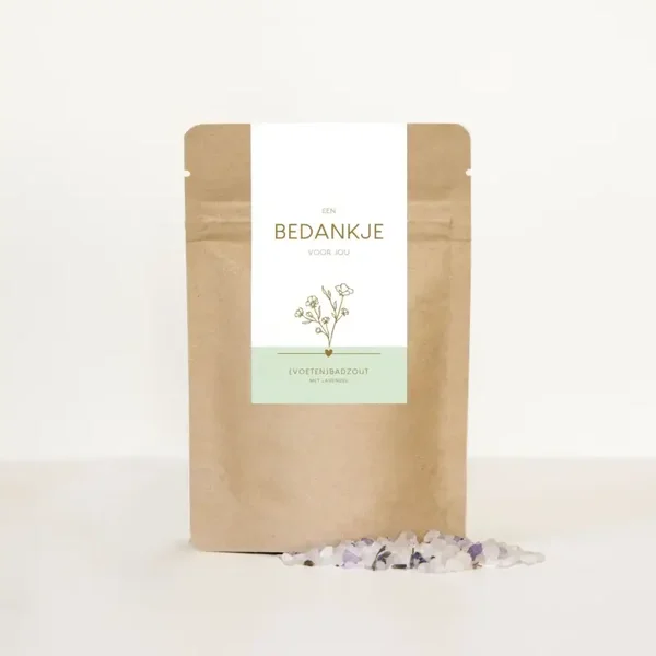 Cadeauzakje | (voeten) Badzout | Bedankje voor jou