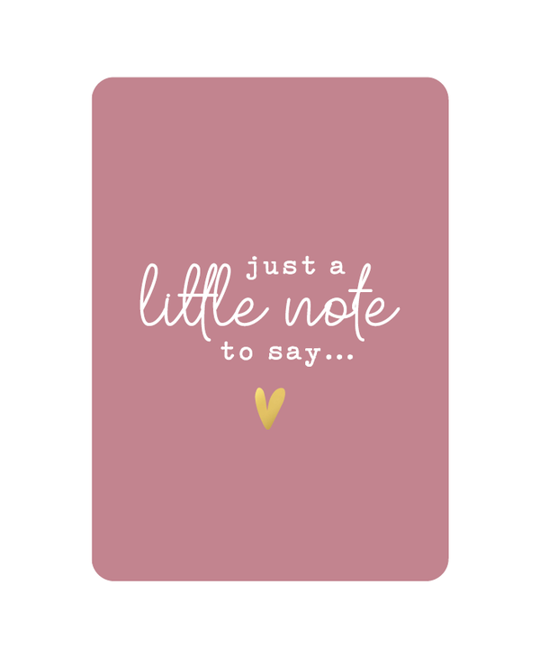 Kaart | Just a little note to say…